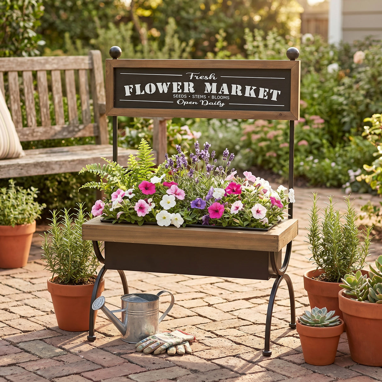 19x11x24" Rustic Planter