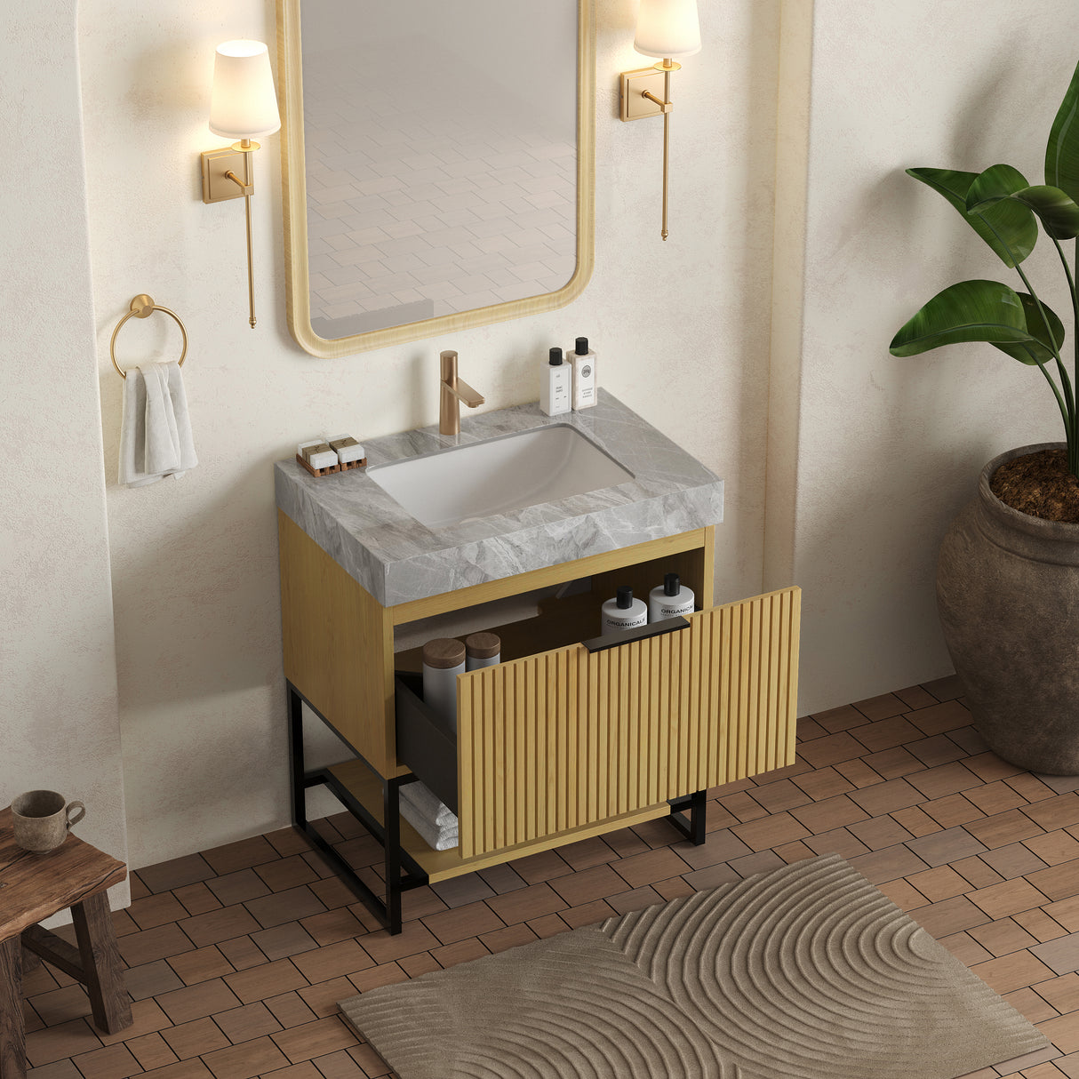Yolan 30" Bathroom Vanity & Sink