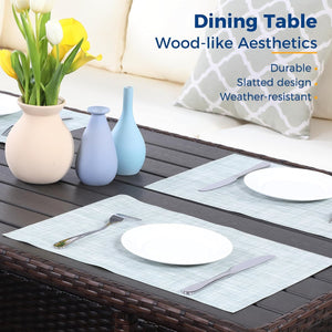 7 Piece Outdoor Wicker Patio Furniture Set