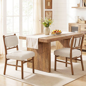 Fabric Upholstered Dining Chairs, Set of 2