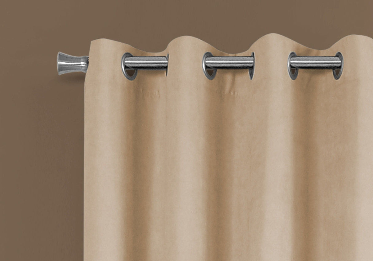 2 Pieces Set, Curtain Panel, Room Darkening, Grommet - Best Buy Furniture