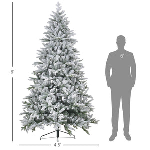 Artificial Flocked Christmas Tree with Snow Tips