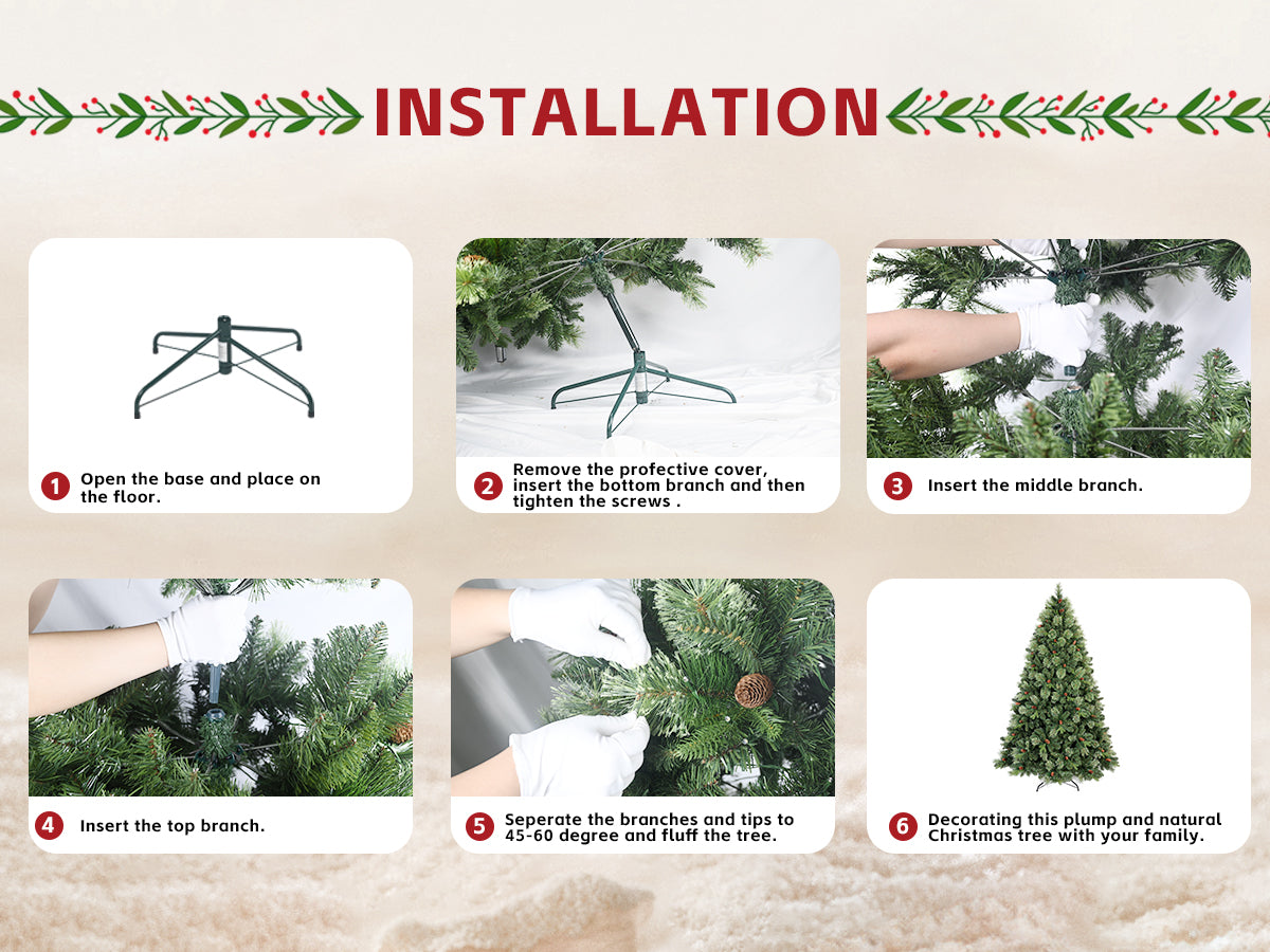 5FT Pre-Lit Artificial Christmas Tree