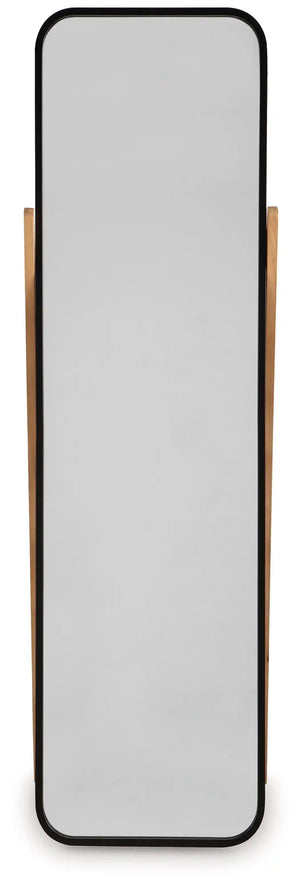 Bronick - Floor Mirror - Black / Brown - Best Buy Furniture