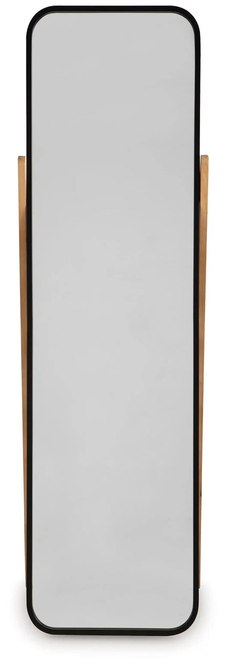 Bronick - Floor Mirror - Black / Brown - Best Buy Furniture