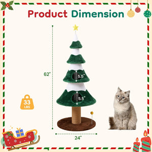 62" Cat Tree with Heavy Duty Base