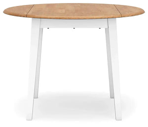 Gesthaven - Round Dining Room Drop Leaf Table - Best Buy Furniture