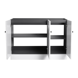 Contemporary Freestanding Bathroom Vanity With Resin Sink & Soft-Close Cabinet Doors