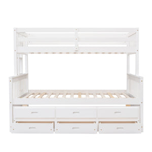 Bunk Bed With Twin Size Trundle And Drawers
