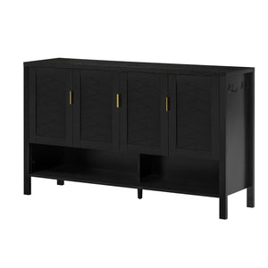 U_STYLE 55.1'' Storage Sideboard with 4 Doors