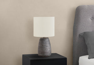 Lighting, Table Lamp, Ceramic, Contemporary - Gray / Cream - Best Buy Furniture