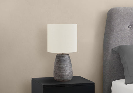 Lighting, Table Lamp, Ceramic, Contemporary - Gray / Cream - Best Buy Furniture
