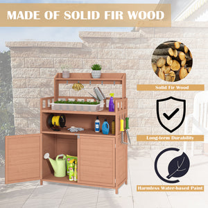 Potting Bench Outdoor Gardening Table