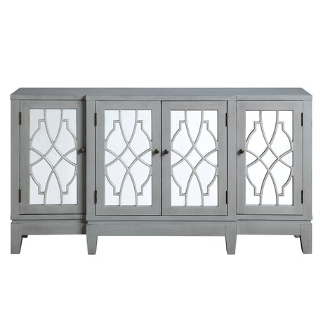 Magdi - Console Cabinet - Antique Gray - Best Buy Furniture