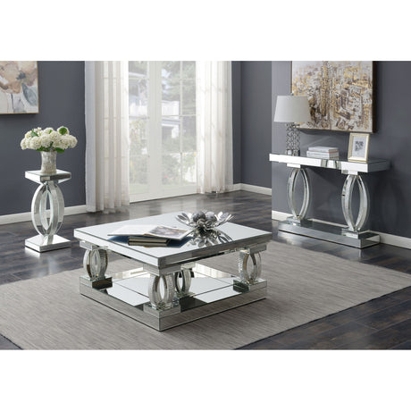 Empire - Square Side End Table - Silver