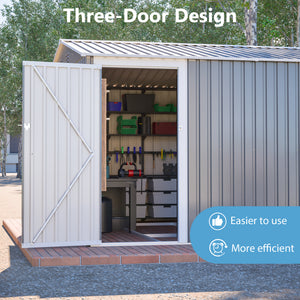 10x14 Ft Outdoor Metal Storage Shed