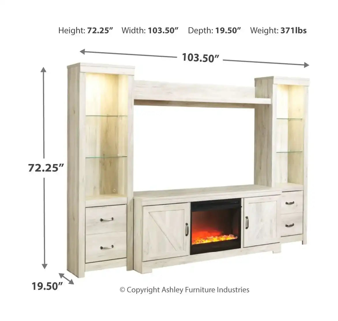 Bellaby - Entertainment Center - Best Buy Furniture