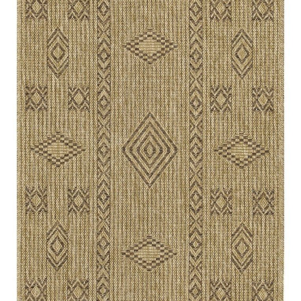 Earth - 2'7" X 7'3" Indoor, Outdoor Area Rug - Jute, Mocha