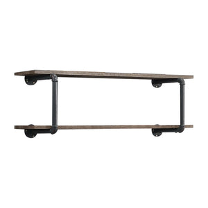 Brantley - Antique Wall Rack - Oak - Best Buy Furniture
