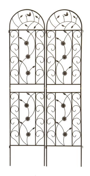 2 Pack Metal Garden Trellis 86.7" x 19.7"