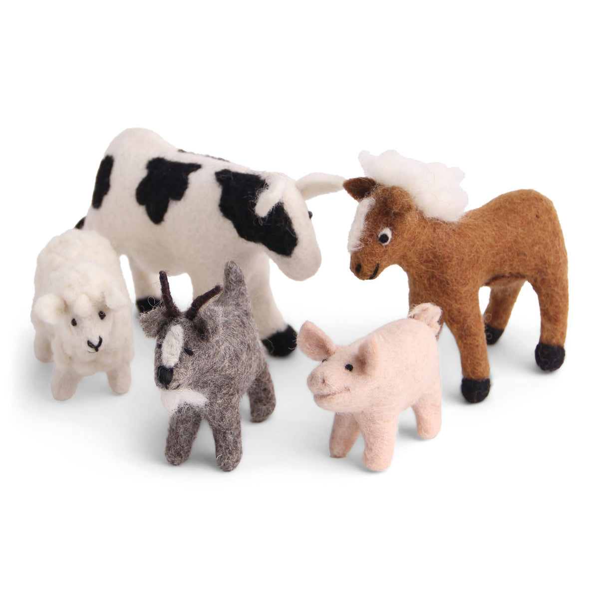 Children's Hanging Decoration Set - Farm Animals (Set of 5)