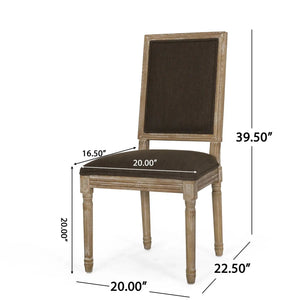 French Country Style Dining Chair With Upholstered Seating And Fluted Legs - Best Buy Furniture