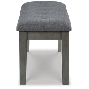 Hallanden - Large UPH Dining Room Bench - Black / Gray