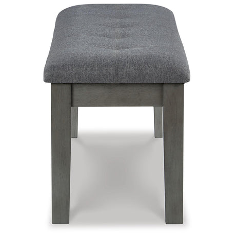 Hallanden - Large UPH Dining Room Bench - Black / Gray