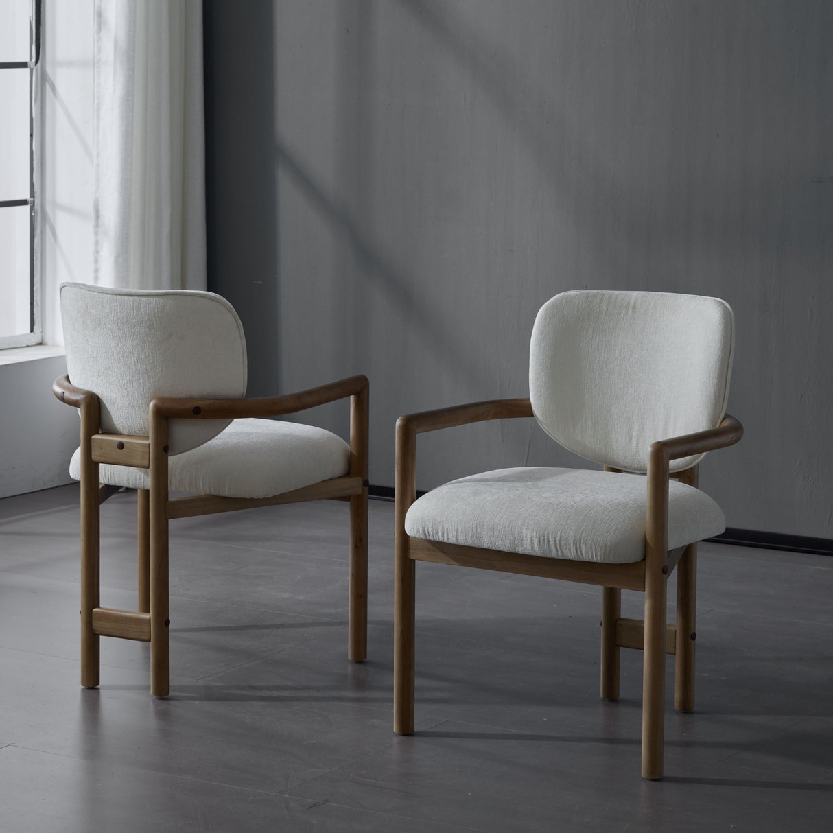 Upholstered Arm Dining Chairs (Set of 2) - Best Buy Furniture