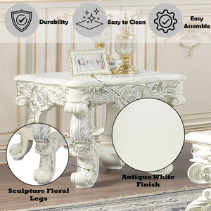 Adara Elegant White Coffee Table
