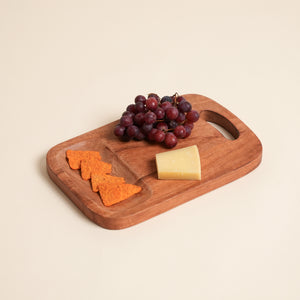 Acacia Wood Cutting Board with Built-In Handle