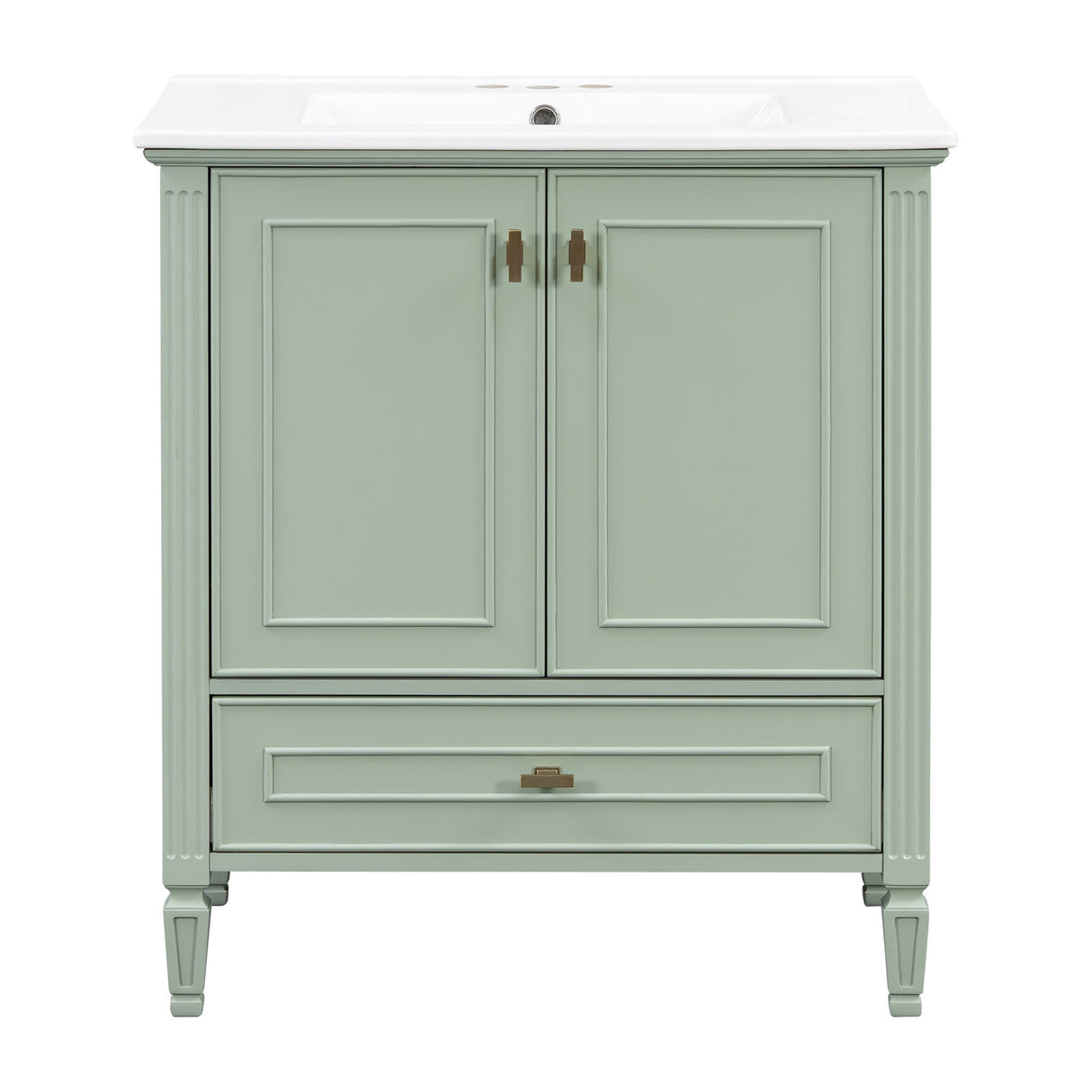 Freestanding Vanity With 1 Drawer & 2 Soft Close Doors With Door Mounted Storage