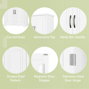 Bathroom Storage Cabinet With Multifunctional Storage Space, Drawer With Slide Rails, Adjustable Shelf