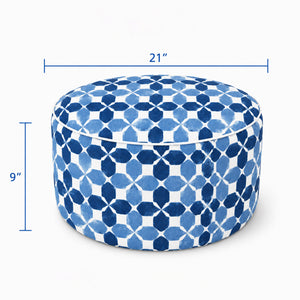 2 Pack Outdoor Inflatable Ottoman with Carry Handle