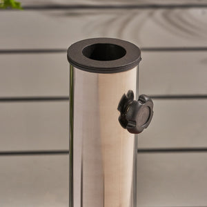 Wheelie Round Umbrella Base With Stainless Steel Holder
