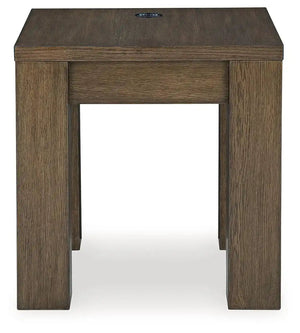 Rosswain - Square End Table - Warm Brown - Best Buy Furniture