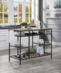 Lona - Kitchen Island - Rustic Oak / Black - Best Buy Furniture
