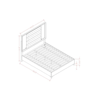 Star - 5 Pieces Bedroom Set Modern Design With LED