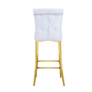 Bar Chairs With Crystal Clasp Design (Set of 2)