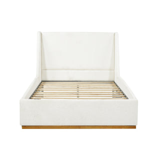 Luxury Upholstered Bed with Wings