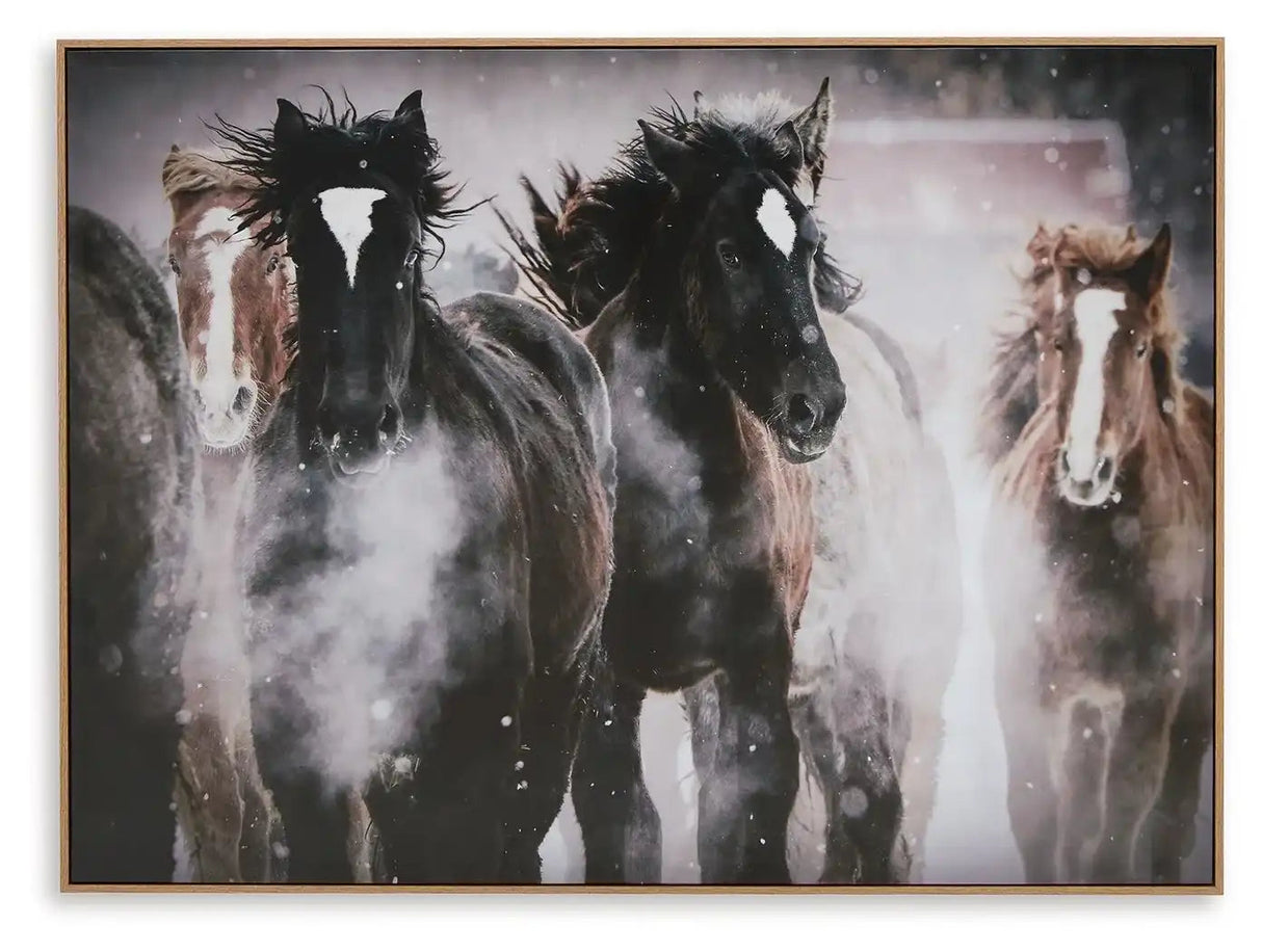 Chaseburn - Wall Art - Brown / Black / White - Best Buy Furniture