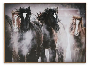 Chaseburn - Wall Art - Brown / Black / White - Best Buy Furniture