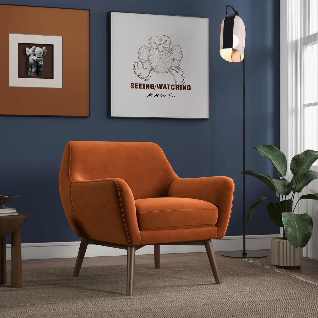 Panom Burnt Velvet Chair