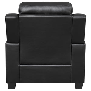 Winchell - Upholstered Padded Arm Tufted Accent Chair - Black