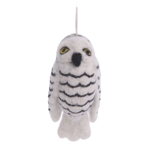 Felt Christmas Tree Decoration - Snow Owl