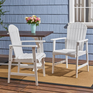 Outdoor Weather Resistant Acacia Wood Adirondack Dining Chairs (Set of 2) - Best Buy Furniture