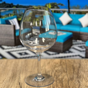 Leadingware Plastic Wine Glasses (Set of 4), Unbreakable Bpa Free Tritan 23Oz - Clear