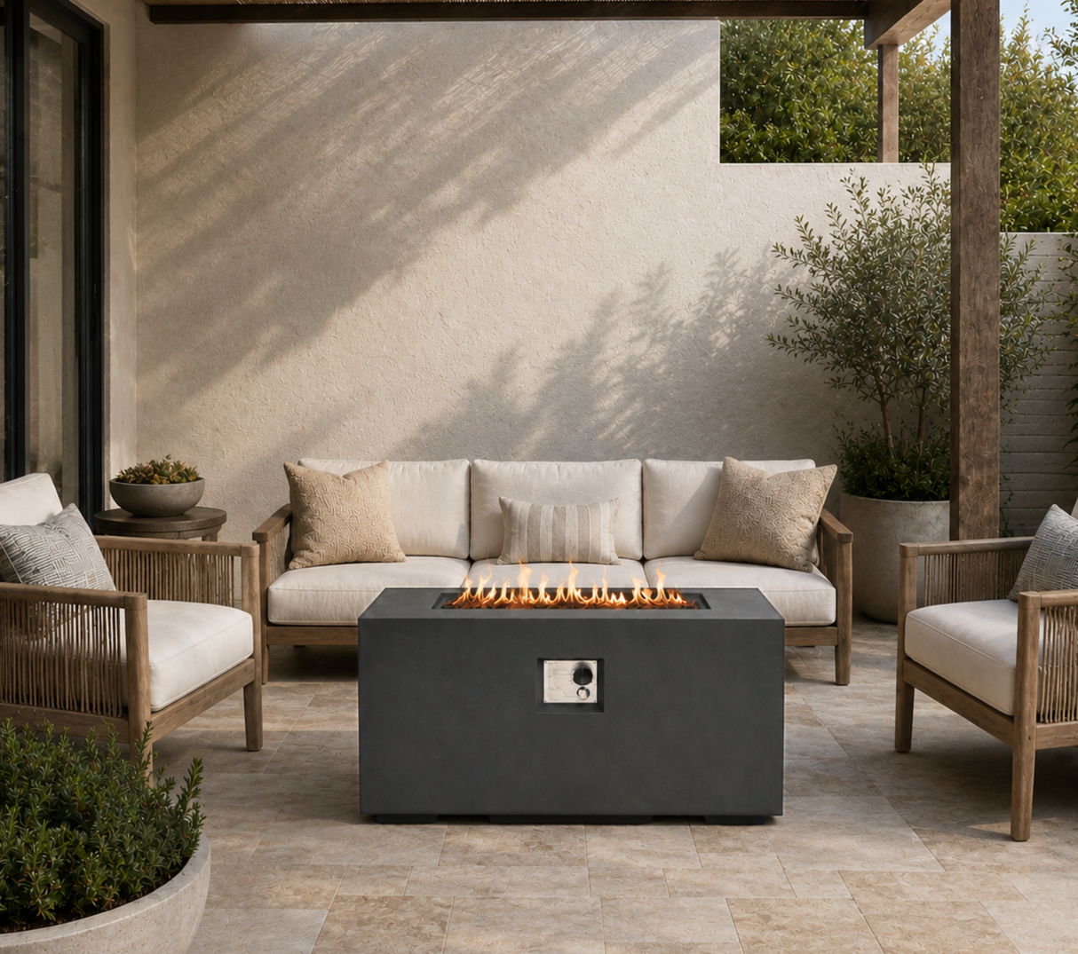 42-Inch Outdoor Fire Pit Table