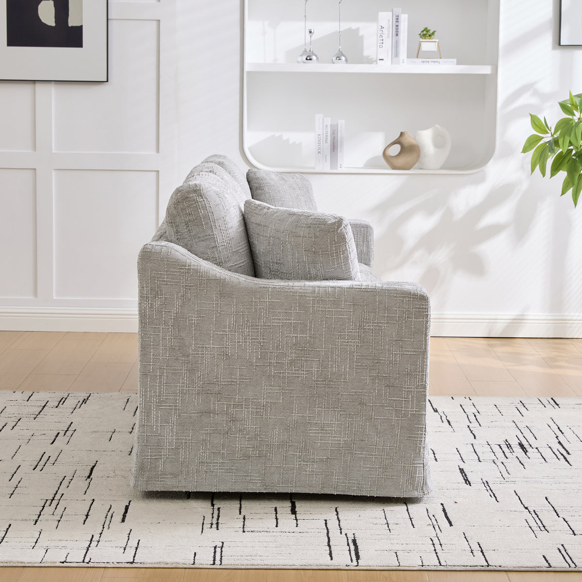 83.86" Wide Modern Casual Sofa