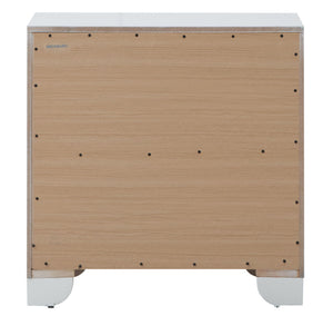 Contemporary Nightstand - Silver Champagne - Particle Board